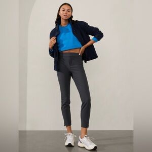 Athleta Stellar Mid Rise Slim Pant // Black Sand